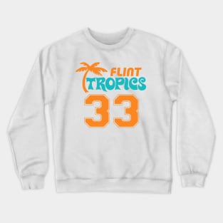 Flint Michigan Tropics Defunct Funny Sports Logo Crewneck Sweatshirt